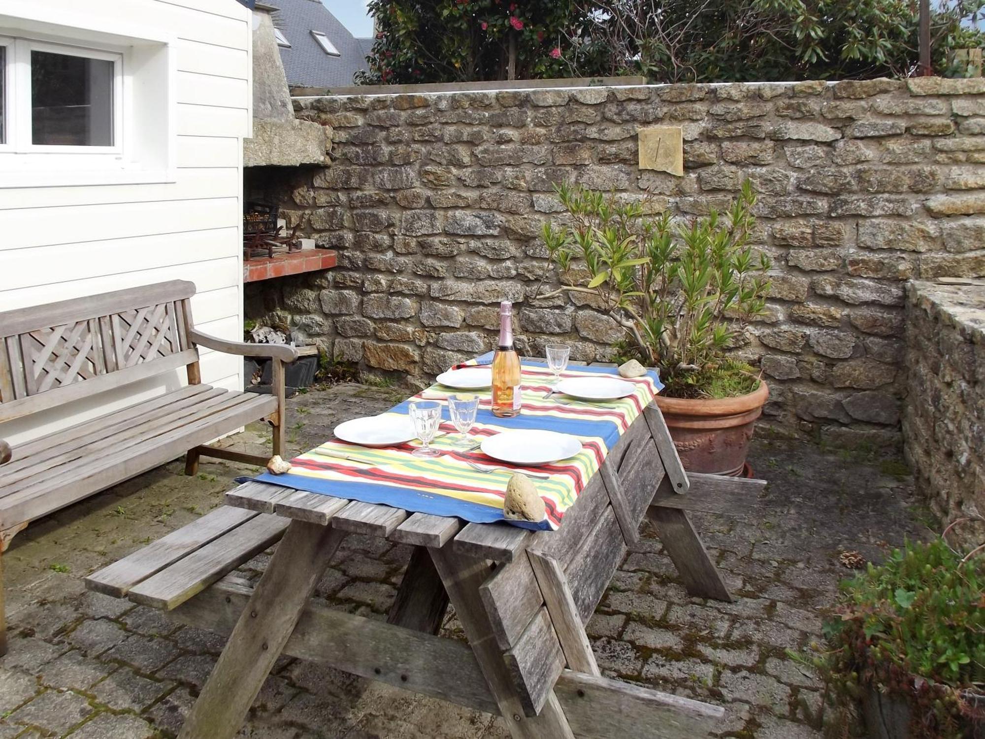 Maison Charmante Tredrez-Locquemeau + Vue Coat-Tredrez Eksteriør billede